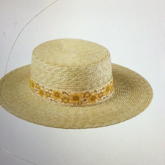 NEW! lack of Color Straw Magnolia boho boater - Picture 3 of 8